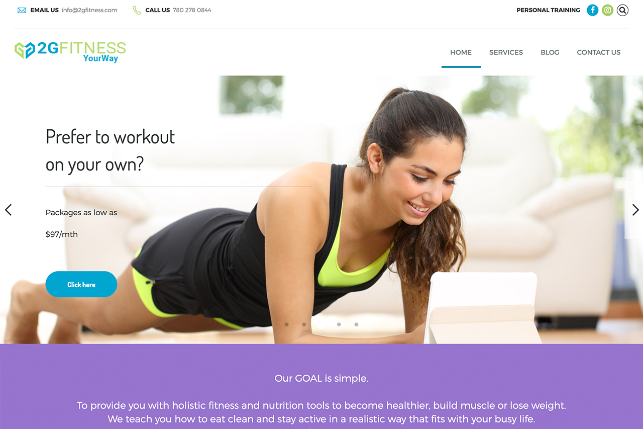 2G Fitness [Logo & Site]